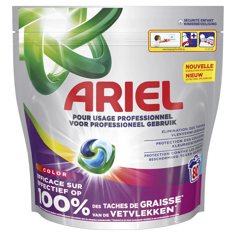 ARIEL PROFESSIONAL All-in-1 Pods Wasmiddel Color 2x80 stuks
