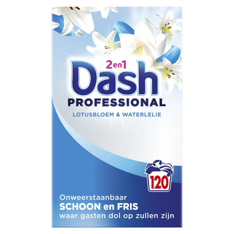 DASH PROFESSIONAL Wasmiddel Poeder 2in1 120sc 1x6,6KG