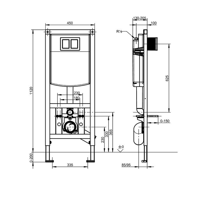DELABIE AQFX0006 Installationselement