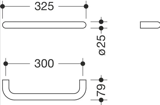 HEWI 480.36.00040 - 300 mm