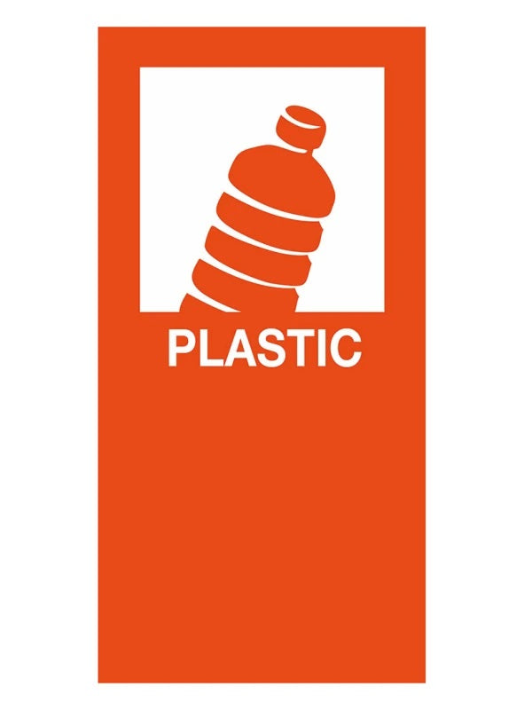 Magnetsticker Kunststoff - orange