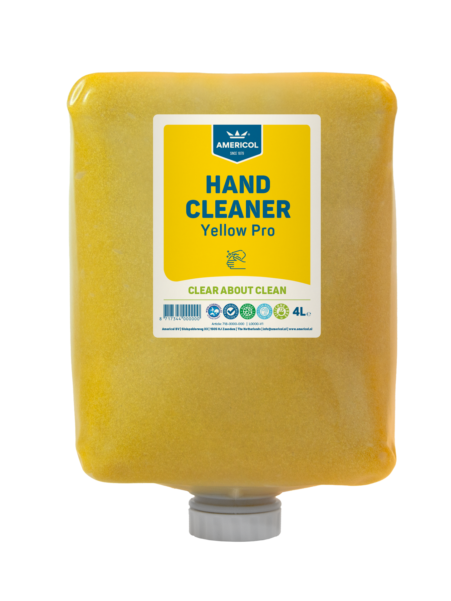 Americol Hand Cleaner Yellow Pro 1x4 liter cartridge, handreininger