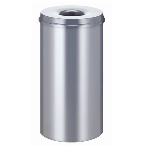 V-Part Flame-retardant waste bin 50 L - silver