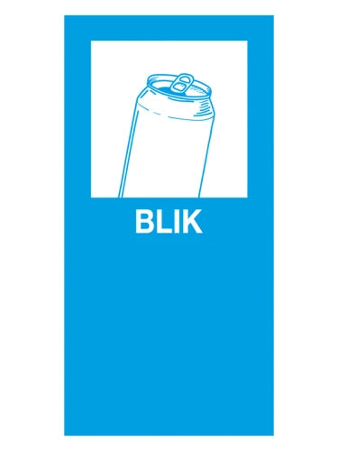 Magnetic Sticker Tin - blue