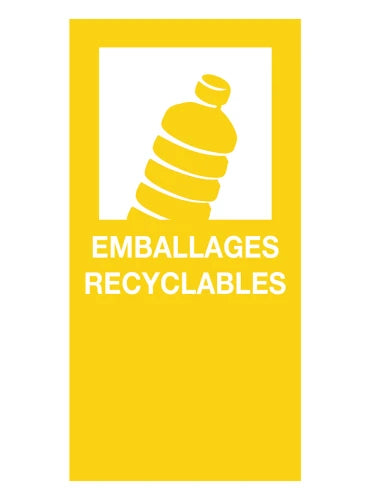 Magnetic Sticker Packaging/Recyclables - yellow