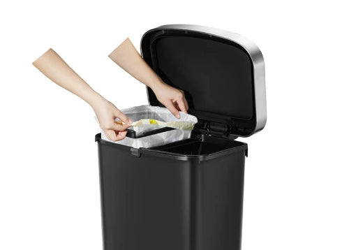 EKO HANA 1 pedal bin 2x25L black