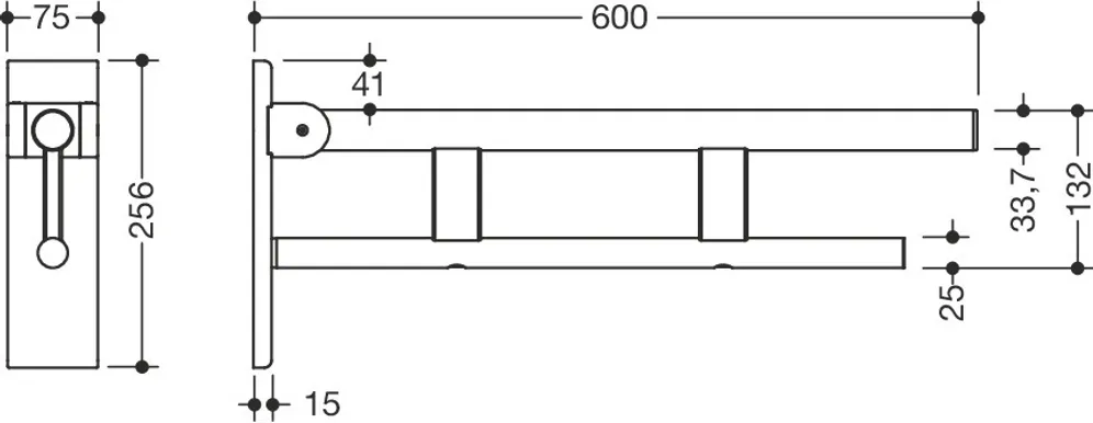 HEWI 900.50.15840 - 600 mm