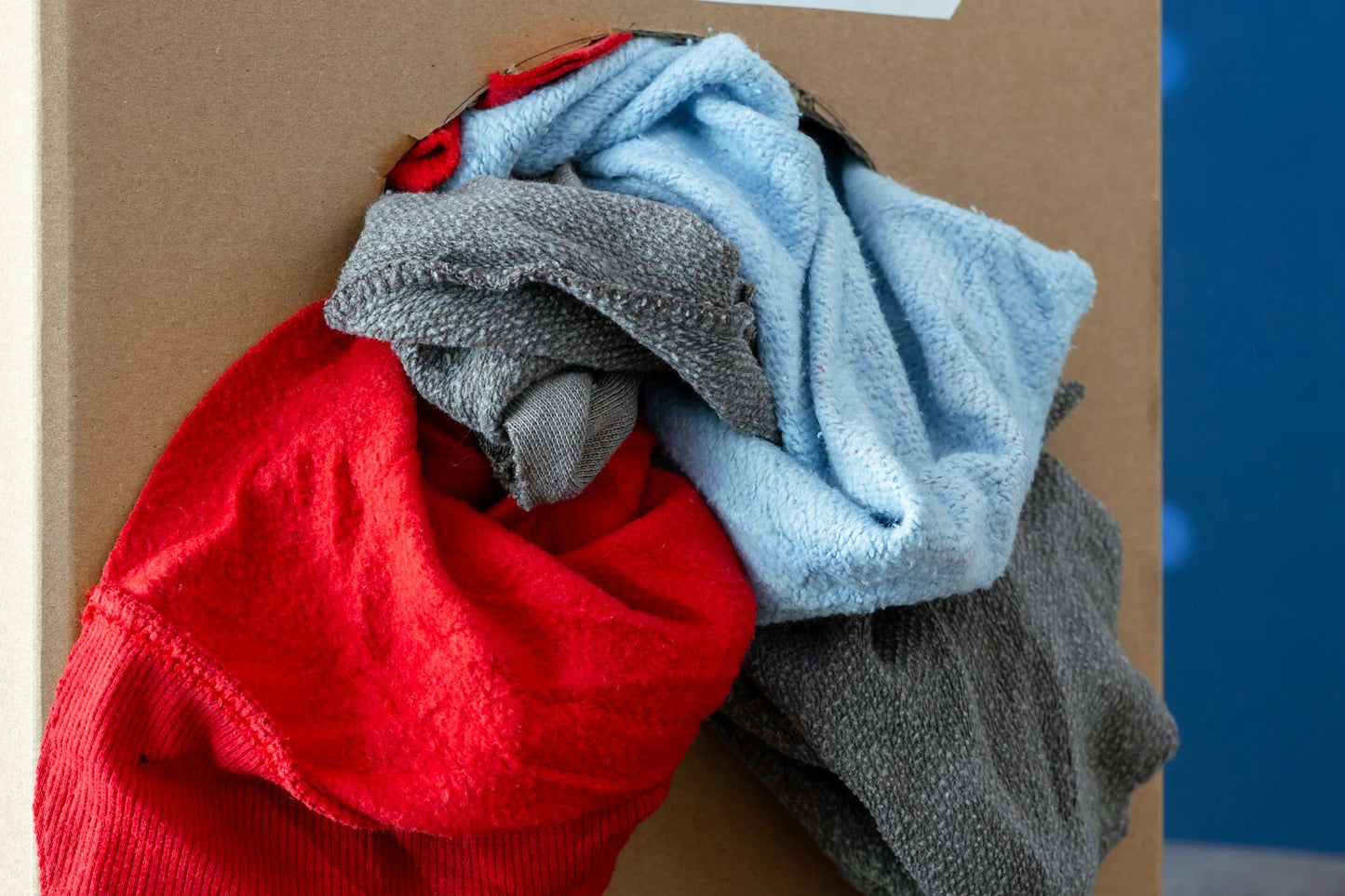 Poetslappen interlock gekleurd 10kg in doos (Sweatshirts & T-shirts)