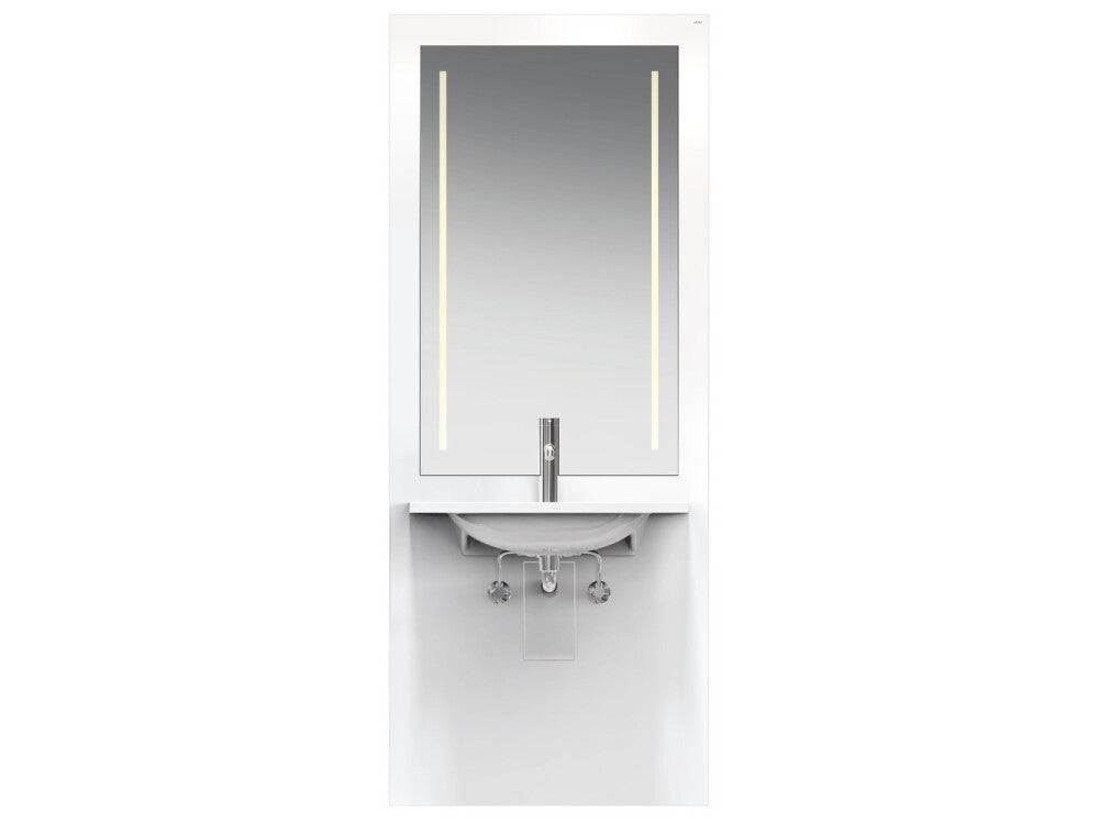 HEWI S50.01.312010 Modulwaschtisch Weiß, Waschtisch M40.11.501, LED