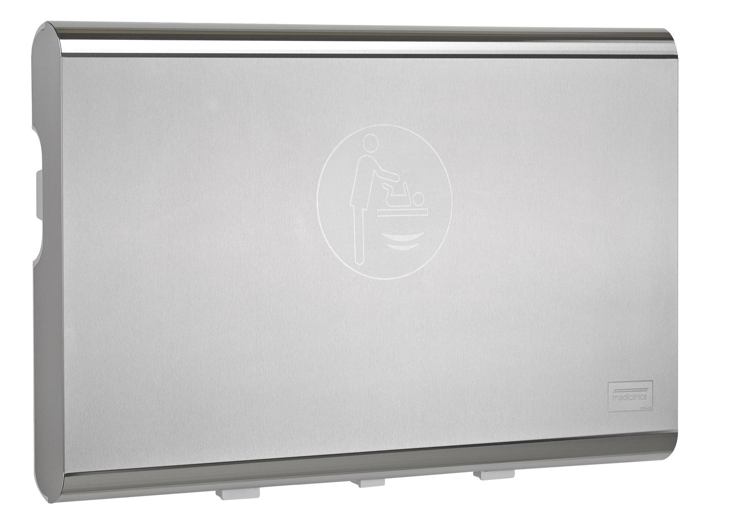 Mediclinics CP0016HCS surface-mounted baby changing table horizontal stainless steel