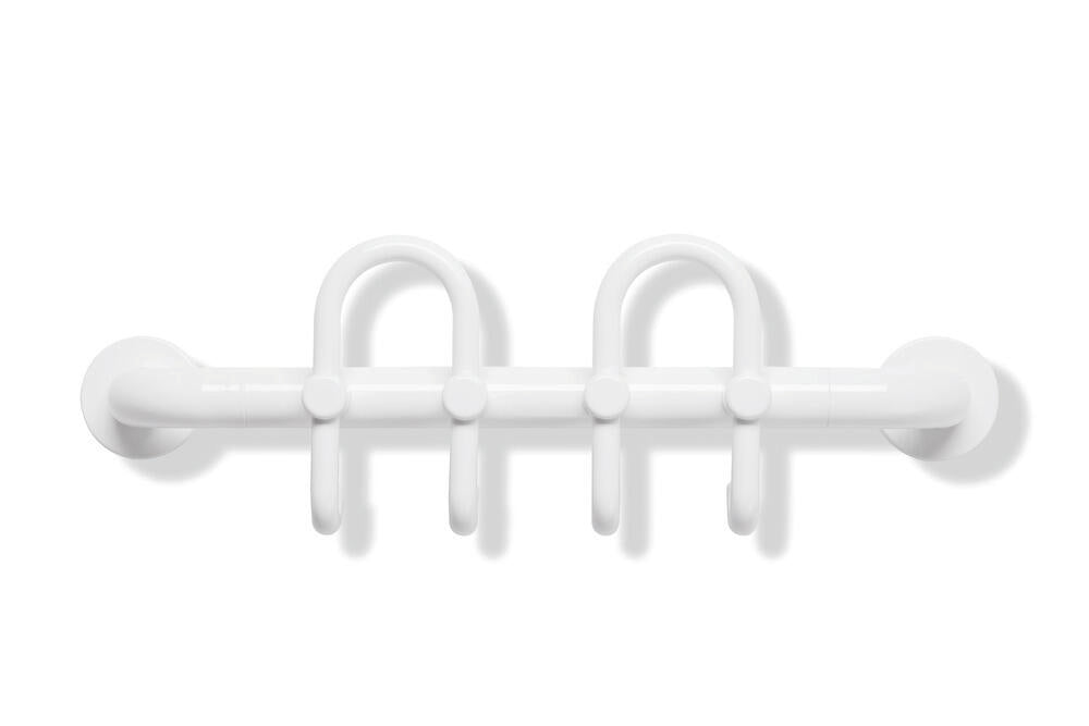 HEWI 33.7010.6H 450 mm 99 wardrobe rail 450 mm colour 99 pure white