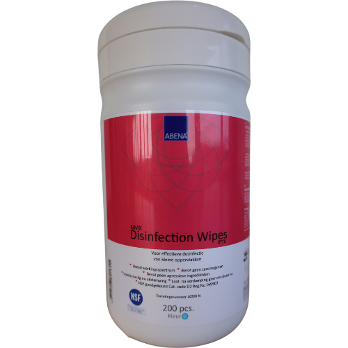 ABENA Alcohol-Free Disinfectant Wipes 12 tubes of 200 pieces blue