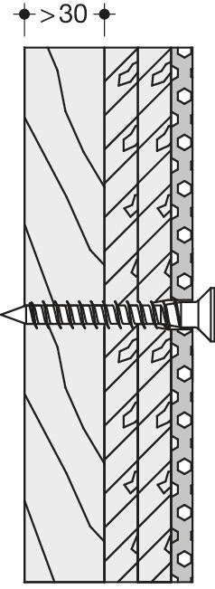 HEWI BM22.4 material de fijación para asientos abatibles de la serie 801