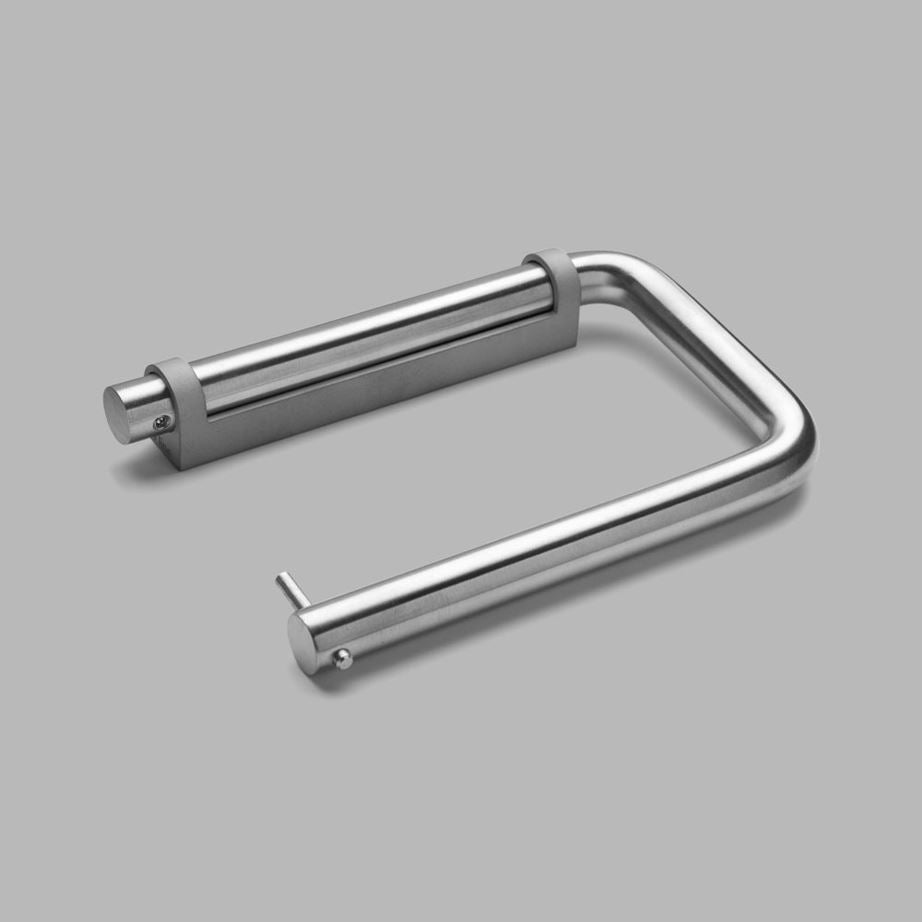 DLINE 16705601242 polished toilet roll holder, holder stainless steel blasted