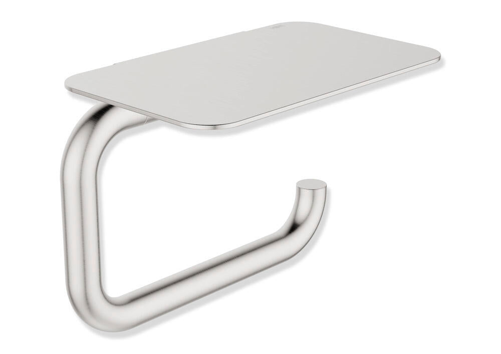 HEWI 480.21.002XA toilet roll holder with shelf stainless steel