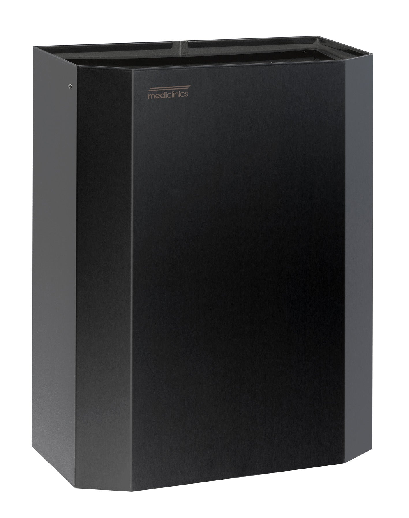 MEDICLINICS PPA2279B open waste bin 25 litres black