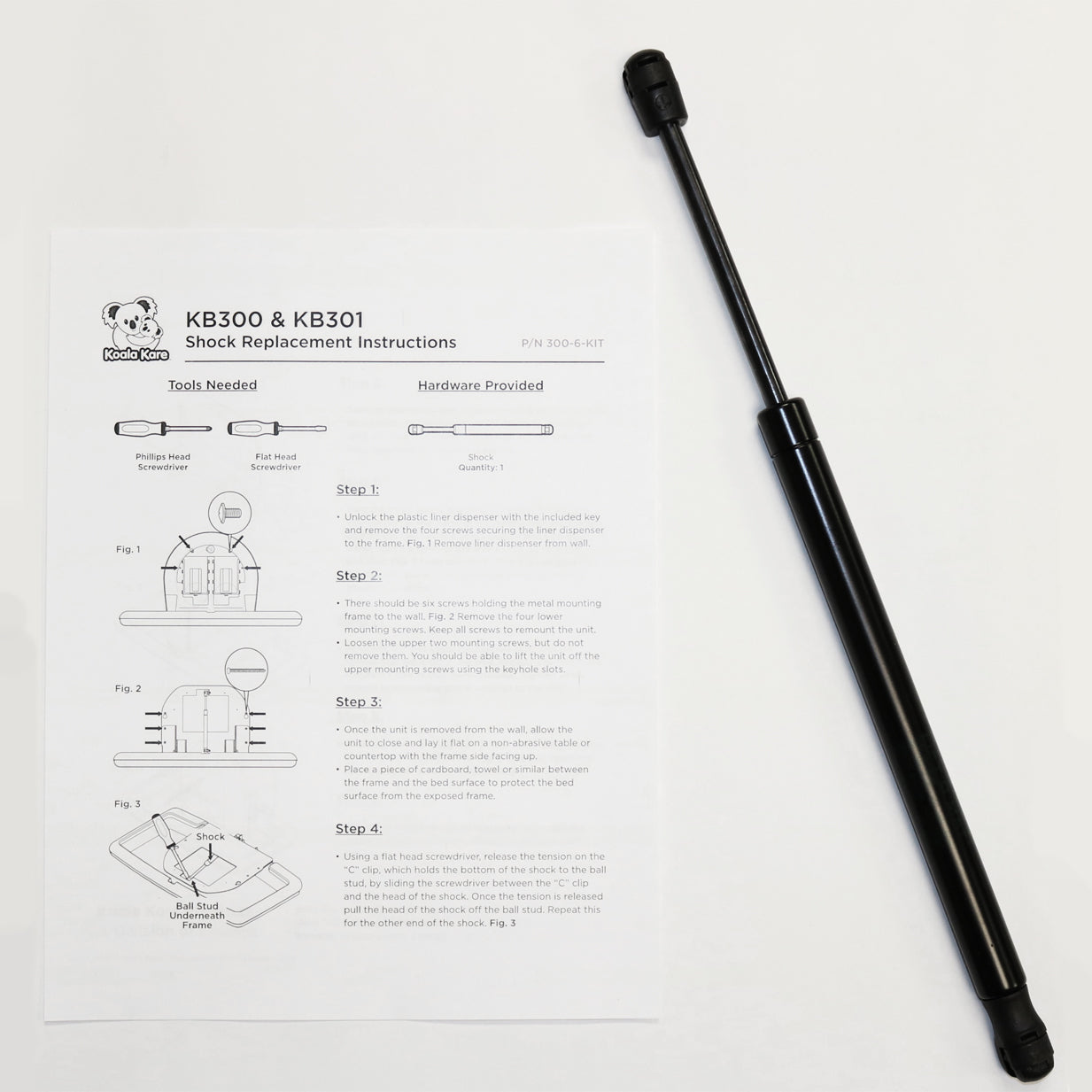 Koala Kare 300-6-KIT Shock Absorber Kit for KB300 and KB301