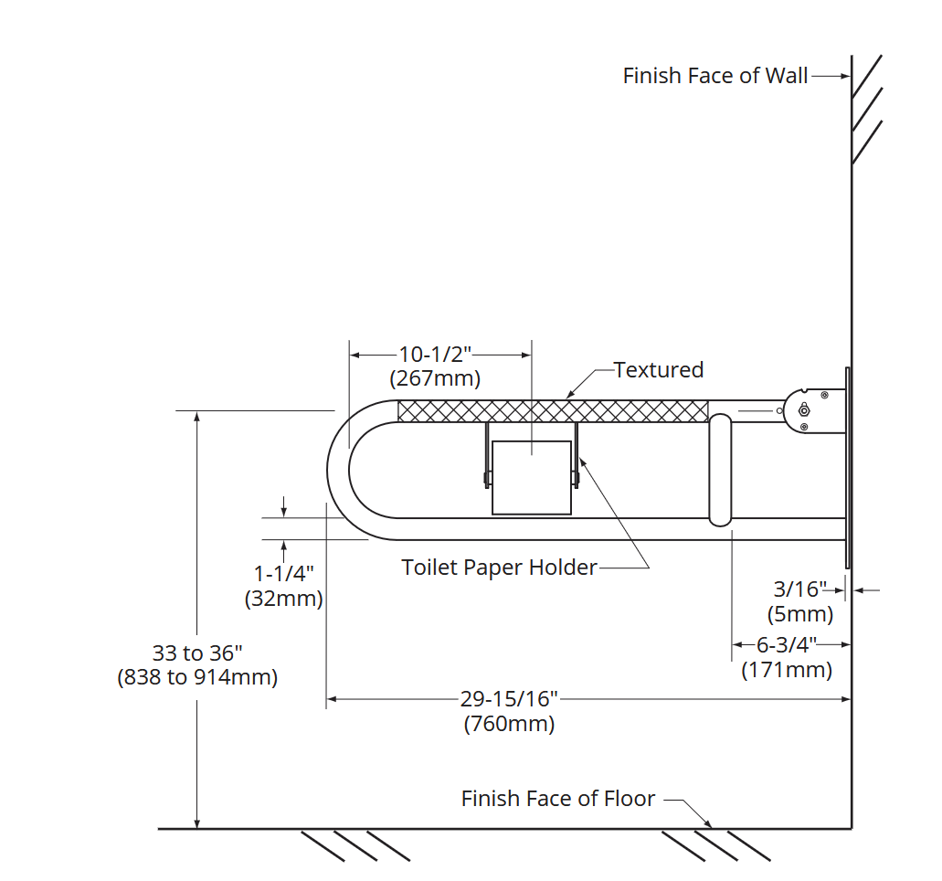 Gamco 125-Swing-Up-TPH - 760 mm