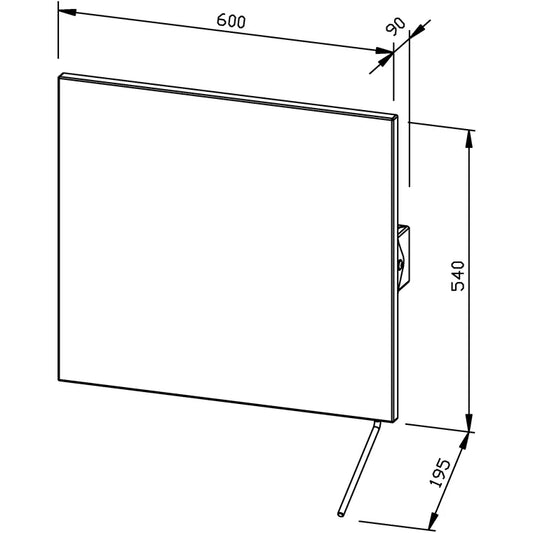 WAGNER-EWAR BA 300 tilting mirror 600 x 540mm