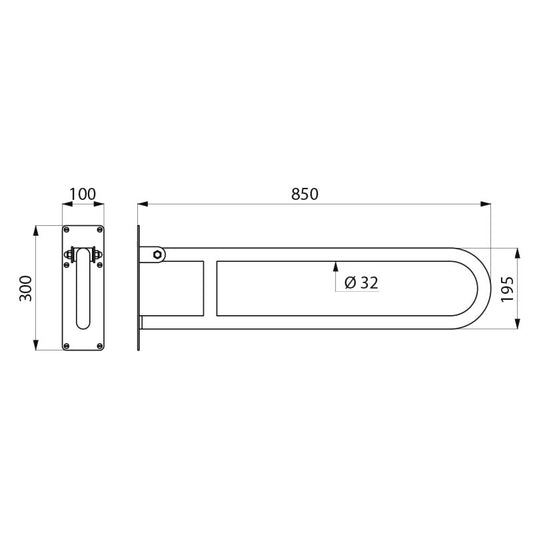 Delabie 35164S - 850 mm