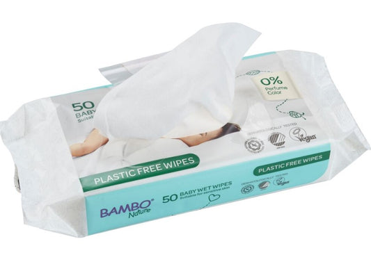 ABENA Bambo Nature billendoekjes plasticvrij 14x50 stuks per doos