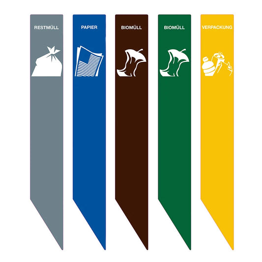 Niederländisches Design Recycling-Aufkleber RecycloStar - Deutsch