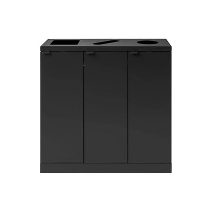 Bica Advanced 869 Waste Separation Unit 3x65 litres, Bica - black