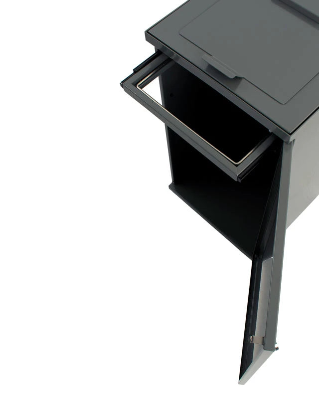 V-Part Modular Waste Bin with Door and Bag Holder 90L
