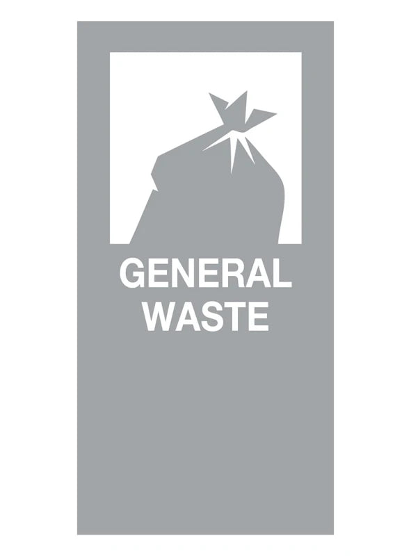 Magnetaufkleber General Waste - grau