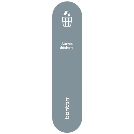 Pegatina de tapa original Autres déchets FR, Bonton - gris