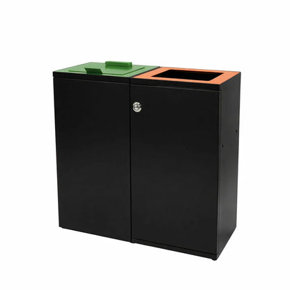 V-Part Modulaire afvalscheidingsunit 90 liter - mat zwart