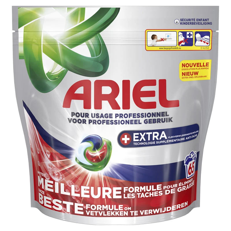 ARIEL PROFESSIONAL All-in-1 Pods Wasmiddel Stainbuster 2x65 stuks