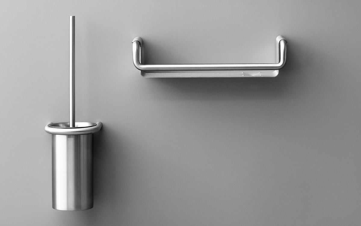 d line 14706102100 Stainless steel toilet brush set with stainless steel handle