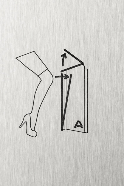 WINGS hygiene bin with knee operation 9 litre