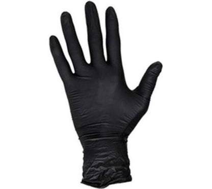 HYNEX 10 boxes of 100 black Nitrile gloves size M