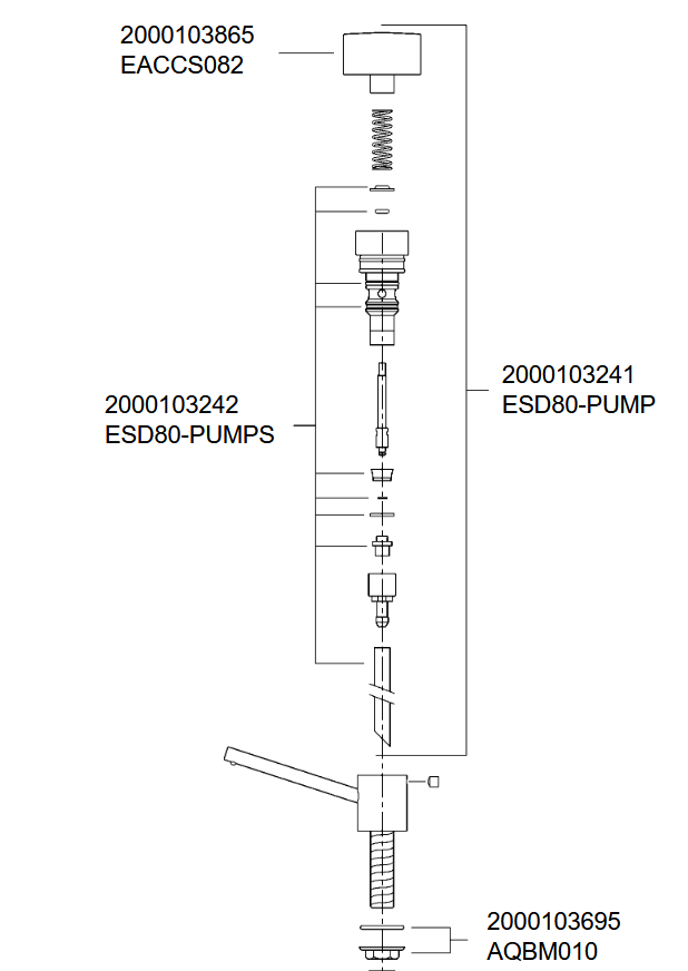 OUTLET KWC ESD80-PUMPS