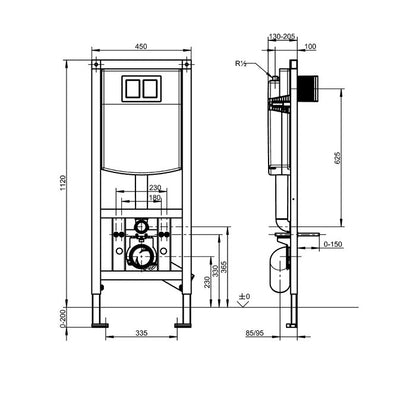 DELABIE AQFX0006 Installationselement