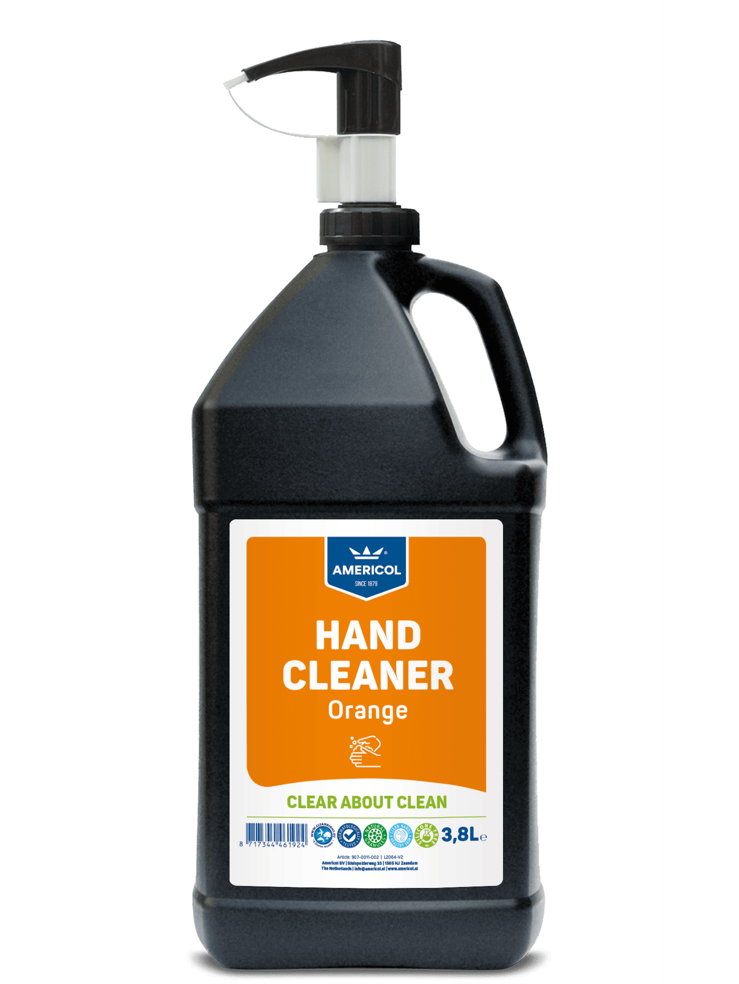 Americol Hand Cleaner Orange 1x3,8 liter fles, handreininger