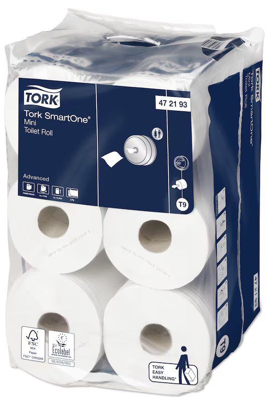 TORK 472193 SmartOne® Mini Toilet Paper White T9