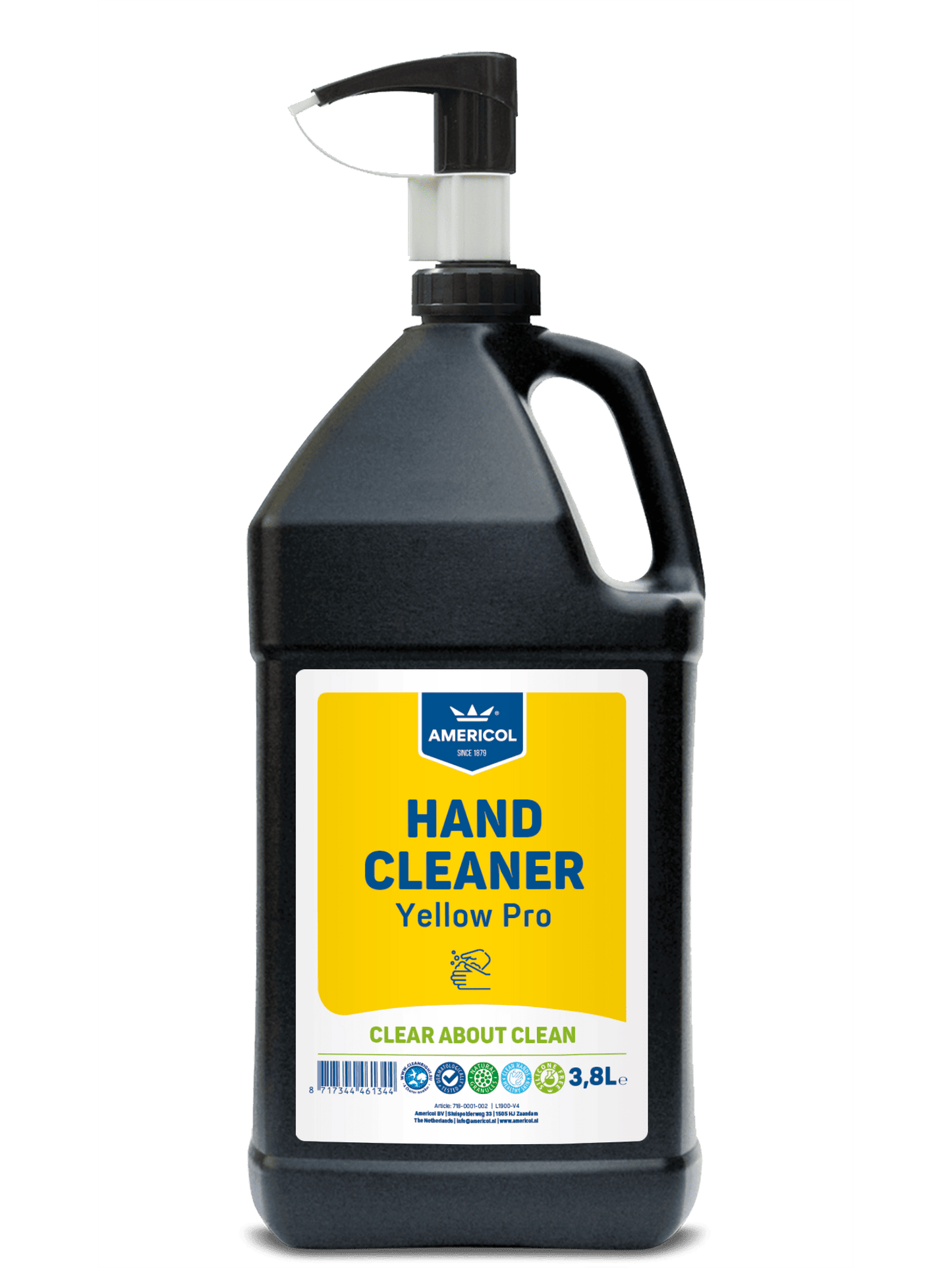 Americol Hand Cleaner Yellow Pro 1x3,8 liter fles, handreiniger