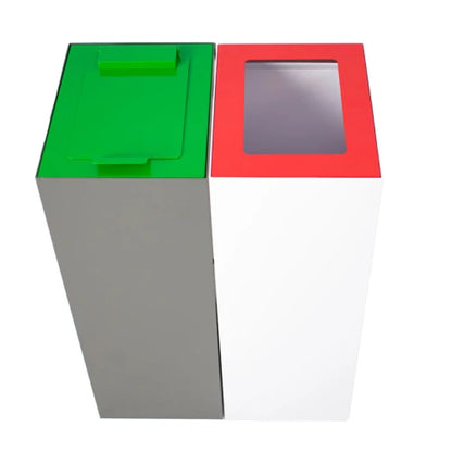 V-Part Top mit Klappdeckel für modulare Mülltrennungseinheit 60L