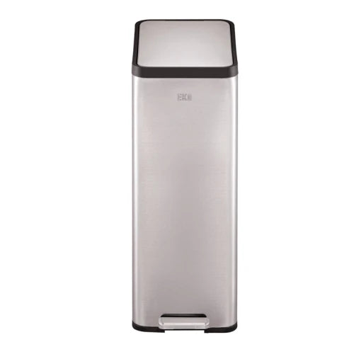 Ecomaid pedal bin 45 liter, EKO - matte grey stainless steel