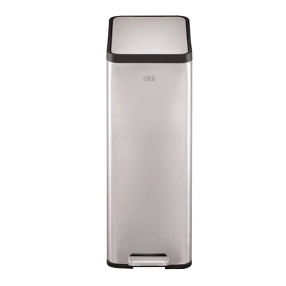 Ecomaid pedal bin 45 liter, EKO - matte grey stainless steel