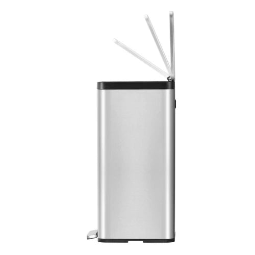 Ecomaid Pedal Bin 30 Litre, EKO - Matt Grey Stainless Steel