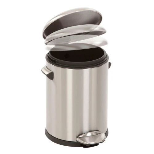 Belle Deluxe pedal bin 5 liter, EKO - matte stainless steel