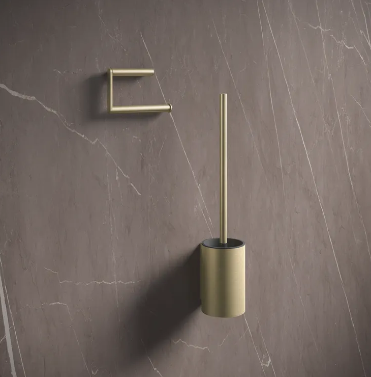 HEWI 900.21.00070 LP toilet roll holder brushed brass PVD