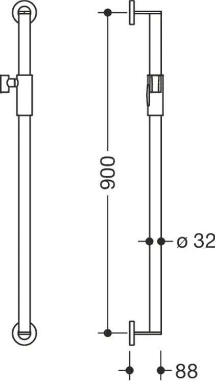 HEWI 900.33M00170 SS