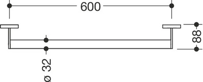 HEWI 900.36.00370 DP - 600 mm