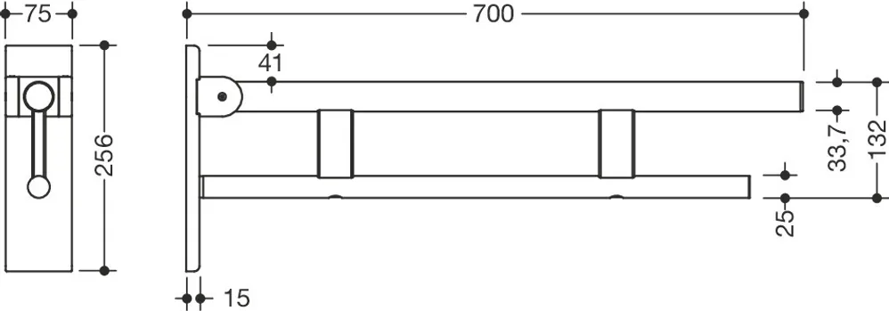 HEWI 900.50.15940 - 700 mm