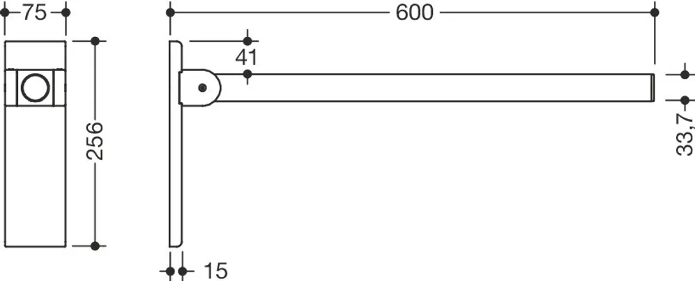 HEWI 900.50.21560 SC - 600 mm